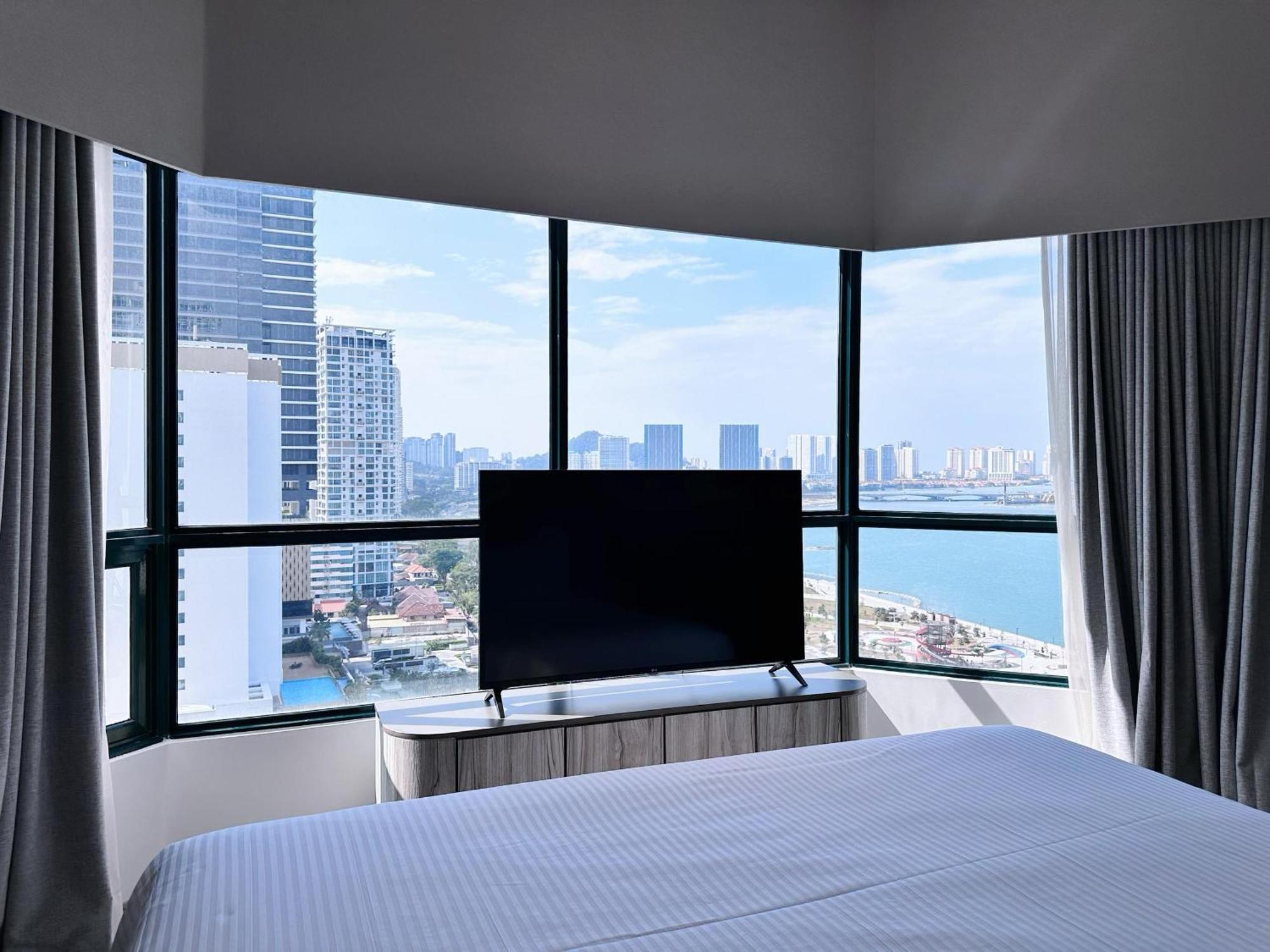 מלון ג'ורג' טאון Ascott Gurney Penang מראה חיצוני תמונה A bedroom at the hotel